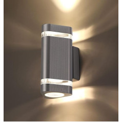 CELAVY Triangular LED Wall Light, Outdoor Light, IP65 Outdoor Lamp, GU10 Aluminium, Waterproof Outdoor Light, Outdoor Lighting, Outdoor Wall Light for House Wall, Front Door, Wall, Warm White