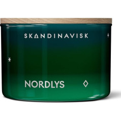 Skandinavisk Nordlys 'Northern Lights' Scented Candle. Fragrance Notes: Arctic Intensity and Spherical Colours, a fragrance chord as unusual as it is unearthly. 90 g