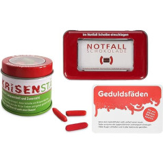 Liebeskummerpillen - Crisis Gift Set of 3 Emergency Chocolate, Fruit Gum Patience Threads and Crisis Sticks