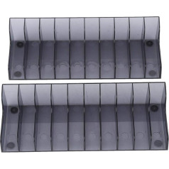 Tangxi Game CD Storage Racks, Game Card Box Storage Stand Holder, Large Capacity Game Disc Clip for PS4/SLIM/PRO Game Consoles (Set of 2)