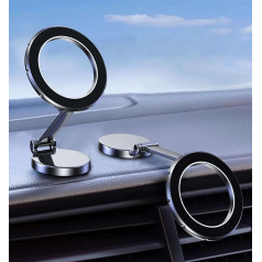 Magnetic [360°] Rotating Mobile Phone Holder for Car [Foldable, Strong Suction] Modern High Quality Car Phone Holder