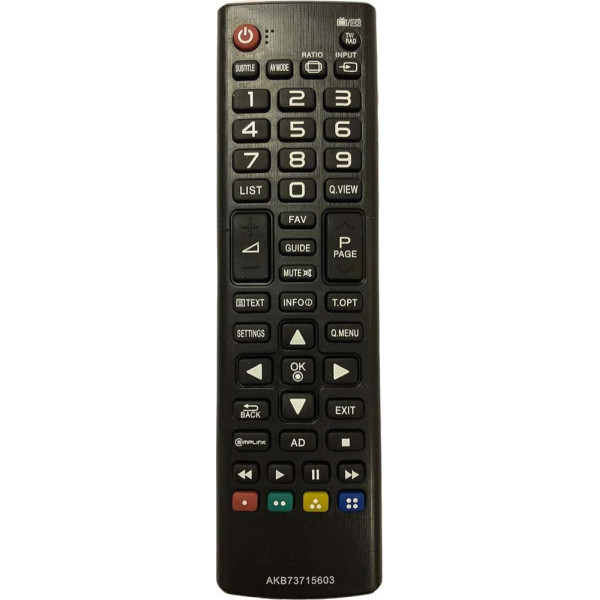 Aurabeam Replacement TV Remote Control Compatible with LG AKB73715603 TV