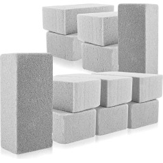 FWEEK Pack of 12 Floral Foam for Dried Flowers, 22.5 x 11 x 7.5 cm for Flower Arrangements, Plug-In Bricks, Grey Dry Foam Flower Arrangements for Celebrations, Decoration and Birthdays