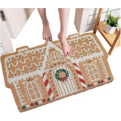Xijobido Doormat Christmas Decoration | 60 x 40 cm Christmas Door Mat Decoration | Christmas Welcome Mat | Non-Slip Outdoor Rug for Home, Kitchen, Bathroom