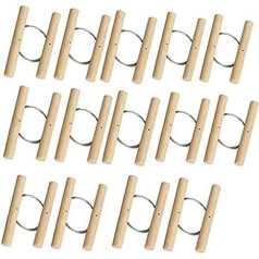 Peerless Wire Cutter with Wooden Handle, Easy to Use, Steel Wire Cutting Tools for Cheese, Putty, Dough, Pottery, Clay, Ceramic, Art, Sculpture, Cutting, Pottery, Accessories, 12 Pieces