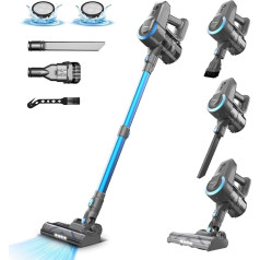 Battery Vacuum Cleaner, 20000 pa Suction Power, Ultralight Vacuum Cleaner, Cordless Vacuum Cleaner, Handheld Vacuum Cleaner, 40 Minutes Runtime, Cordless Vacuum Cleaner Handle Vacuum Cleaner for Pet