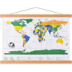 A2 Poster Frame Frames 42x59, Magnetic Light Wood Wooden Poster Hangers Hanger Hanging Kit for Canvas Artwork Art Print (42cm / 16.5