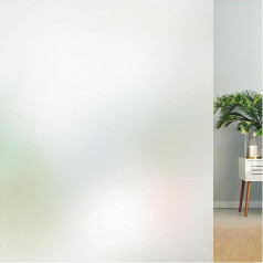 Lifetree Window Film, Opaque: Frosted Glass Film, Privacy Film, Self-Adhesive, Static Adhesion, Window Film for Homes, Offices, 60 x 300 cm