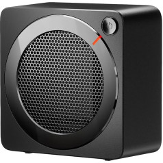 GAIATOP Fan Heater, 500 W Energy-Efficient Room Heater for Indoor Use, PTC Ceramic Fast Heater, Electric Desk Heater, Overheating 45° Tip-Over Protection for Office, Home, Black