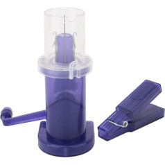 HEEPDD Weber Stricker, Household Hand Spools Knitter Blue Sewing Tool Knitting Machine for DIY Knitting Bobbins Knitting Ball Winder
