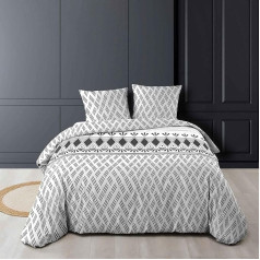 Douceur d'Intérieur, Arcadia 3-Piece Bed Linen Set 260 x 240 cm 100% Cotton