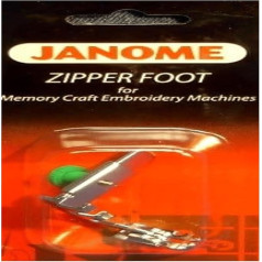 Janome Zipper Foot for memory Craft Emb Machines by Janome