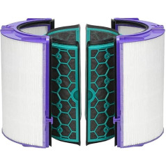 Activated Carbon + Air Filter for Dyson Pure Cool TP04 TP05 HP04 HP05 DP04 DP05 Air Purifier Replacement Parts Replaces HEPA Filter 968707-05 968707-04