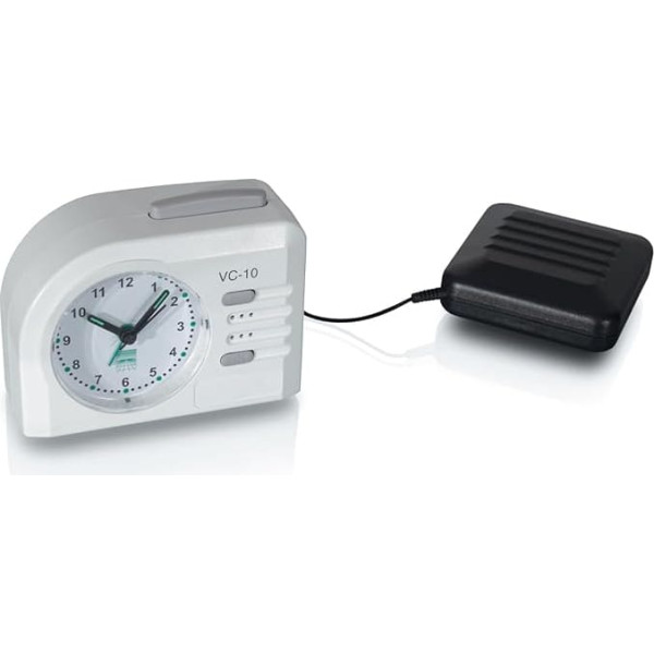 Humantechnik Vibration Alarm Clock, Travel Alarm Clock, Vibration Cushion, Analogue Quartz Clock