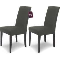 Scheffler Home Mia Stretch Chair Cover Elastic Microfibre Stretch Cover with Elastic Strap