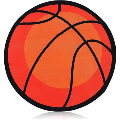 Toddmomy 1 x Round Basketball Rug Basketball Rug Basketball Pattern for Teens Boys Bedroom