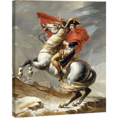 Wieco Art Napoleon Crossing the Alps by Jacques-Louis David Abstract HD Prints Wall Decor Classic Artwork for Home and Office