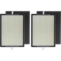 PUREBURG Pack of 2 Replacement True HEPA Filter Set Compatible with EVA Alto Four Air Purifiers