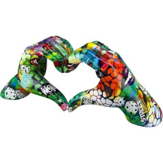 Casablanca modernes Design Gilde Poly Hands Street Art VE 2 Multi Colour Unique Canvas Prints