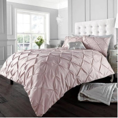 Gaveno Cavalia Signature Collection Alford Set with Duvet Cover and Pillow Case Soft, Polyester-Cotton, Pink, King