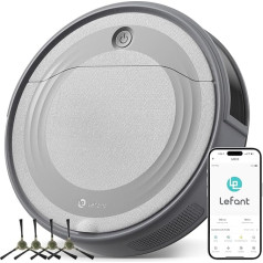 LEFANT M310G Robot Vacuum Cleaner, 4500Pa Vacuum Cleaner Robot with Precise Distance Navigation, 150 Mins, HEPA Filter, WLAN Robot Vacuum Cleaner, Ideal for Pet Hair, Carpets, Hard Floors