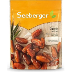 Seeberger Dates: Honey Sweet Dates with Creamy Pulp - for Natural Sweetening of Food - Pitted, Dried & Unsulphured - No Added Sugar, Vegan (1 x 200 g)