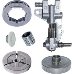 BTFWM Garden Tool Clutch Replacement, Kupplungstrommel. 325 7 Zähne 19 mm Kettenradrand, for 4500 5200 5800 45 cc 52 cc 58 cc Kettensägenwerkzeugteil Ölpumpe Nadellager Schneckengetriebe