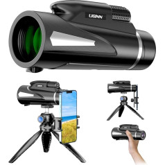 AiMeiteng Mono Binoculars, 12 x 50 Monocular Telescope HD Mobile Phone Telescope, BAK4 Prism Monocular for Bird Watching, Hunting, Hiking, Stargazing and Sports Events