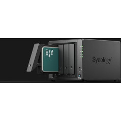 Synology DS923+ 4-Bay Diskstation NAS (AMD Ryzen™ 4 Threads R1600 Dual-Core 4GB Ram 2xRJ-45 1GbE LAN Port), 32TB Bundle with 4X HAT3310-8T