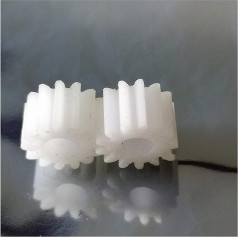 ZHENGGUIFANG ZGF-BR 2 Pieces 1M 10T Flat Gearbox POM 10-49T Gear Machining Plastic for Gear Parts Gear 4 5 6 7 8 9 10 mm Bore (Hole Diameter: 7 mm, Number of Teeth: 19 Teeth)