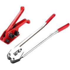 Ejoyous Strapping Sealer, Strapping Tensioner PP/PET Plastic Strapping Strap Tensioner with Cutting Groove for Packing Strapping Bands
