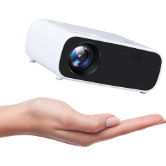 Mini Projector, 18000 Lumens Bluetooth Projector, Supports 1080P, 5G WiFi LCD Home Cinema Portable Projector, Compatible with iOS/Android/Laptop/HDMI/PC/TV Stick/USB (Black)