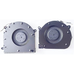 Fleshy Leaf Replacement CPU + GPU Cooling Fan for Lenovo Legion Y540-17 Y540-17IRH Y540-17IRH-PG0 Series EG75070S1-1C010-S9A EG75070S1-1C020-S9A DFS5M325063B11 FLGA DFS2 00105BB0T FLGC DC5V