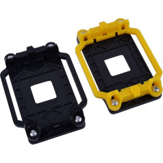 Sourcingmap® Pack of 2 Yellow Black CPU Fan Cooler Holder Bisis ADM AM2 AM3 FM1 FM2 +/FM2