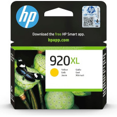 HP CD974AE 920XL High Yield Original Ink Cartridge, Yellow, Pack of 1