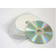 X-PERT Media CD-R Blank 52 x White Inkjet Printers Printable with Plastic Sleeves (Pack of 5) Vision Media
