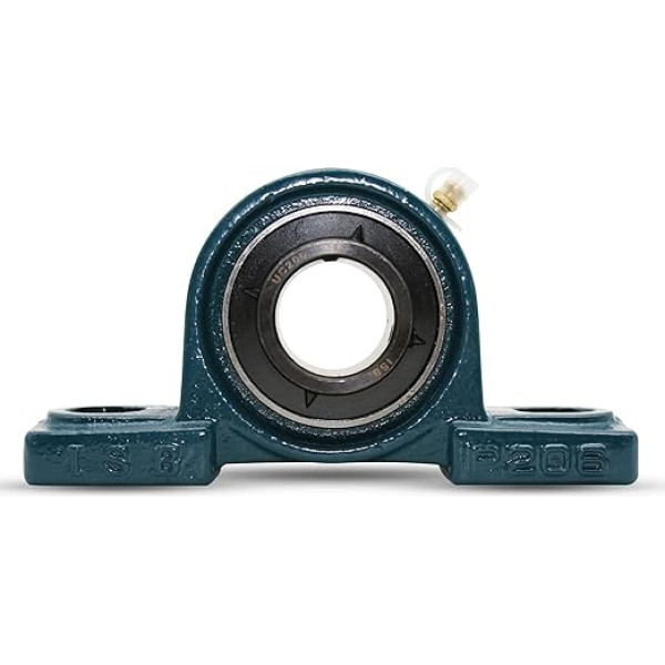 DOJA Barcelona Pillow Block Bearing UCP 204 | 20 mm Bearing Block Axle | 2 Pack | Ball Bearing, Flange Bearing, Housing Bearing, Linear Bearing | Flange Bore Bearing: 3D Printer Tools, Shaft Bearing,