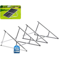 Gliese Solar Panel Bracket 118 cm (46 Inch) 2 Sets Robust Solar Panels Mounting Set Stand Photovoltaic Bracket 0° - 90° Adjustable Tilt Brackets for Balcony Power Station Bracket