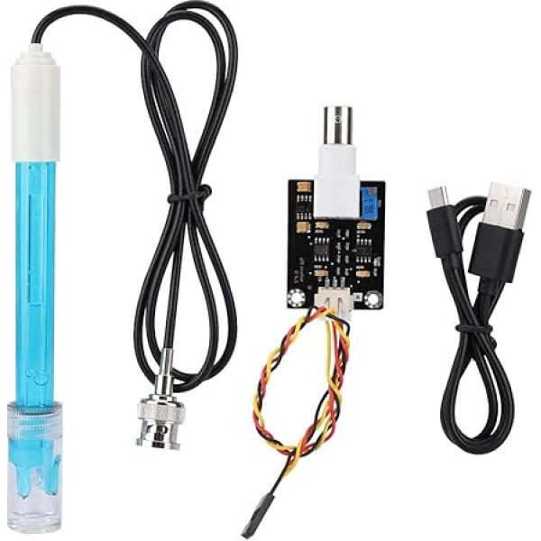 VBESTLIFE 5V PH Sensor Module + PH Probe Composite Electrode Test Code Sensor with BNC Connector