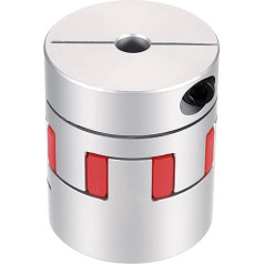 sourcing map Aluminiumwellenkupplung, Wellenkupplung, 8 mm auf 17 mm, flexible Spinnenkupplung, L50 mm x D40 mm, Kupplungsbacke, Spinnen-Wellen-Gelenkverbinder für 3D-Drucker, DIY-CNC-Fräsmaschine