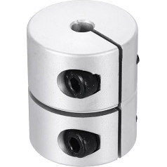 sourcing map Wellenkupplung, 5 bis 8 mm (ID), 30 mm (L), Aluminiumlegierung, Schaftkupplung, starres Gelenkmotorzubehör für 3D-Drucker, DIY-Roboter, Modell CN
