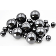 Silicon Nitride Ceramic Balls 1.5 mm 1.588 mm 2.778 mm 3.969 mm 4.763 mm 5.953 mm Si3N4 G5 Precision Ceramic Bearing Ball Bead LABDIP (2.381 mm) Pack of 100