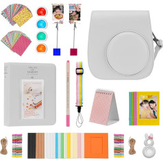 ZUIKAKU For Instax Mini 12 Instant Camera Accessory, White