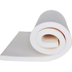 Hruile Home Accessories Upholstery Foam Cut to Any Size High Density White Solid Foam Foam Padding Replacement Cushion Floor Mat Sofa Dining Chairs (Thick 15cm, 100