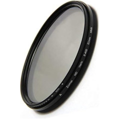ZOMEI ND 49mm Fader Neutral Density Filter with AGC Optical Glass (ND2 to ND400)