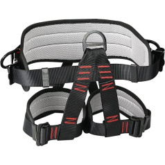 GDWD Climbing Harness, Semicircular Strap for Mountaineering, High Level, Rescue, Caving, Equip, CE Certified for Mountaineering, Sports, Climbing, Fire Brigade, Tree Climbing