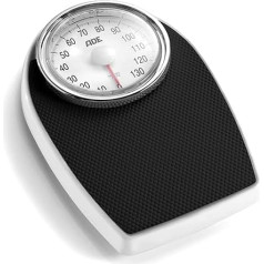 ADE Analogue Body Scales in Retro Look Non-Slip Weighing Surface Mechanical Personal Scales with Extra Large Display Without Battery up to 136 kg Black