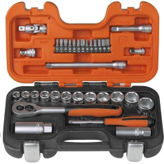 Bahco S330 Socket Set 34 Piece 1/4 and 3/8 Square Drive