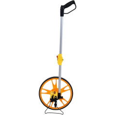 Telescopic Measuring Wheel, Measuring Wheels with Carry Bag, Foldable 0-9999.9 m Precision Measuring Wheel, Measuring Wheel, Distance Measuring Wheel for Road Builders, Surveying Workers, 12.6 Inch