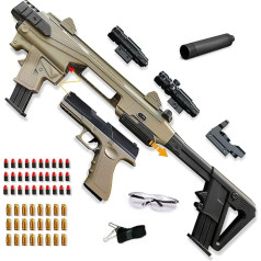 Children's Toy Gun with Accessory Sets, Upgraded Children's Pistol Toy with 30 Soft Foam Head, Toy Guns for Children from 7 Years (Upgrade).